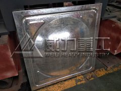 <b>不銹鋼水箱板拉伸成型液壓機(jī)試壓現(xiàn)場(chǎng)</b>
